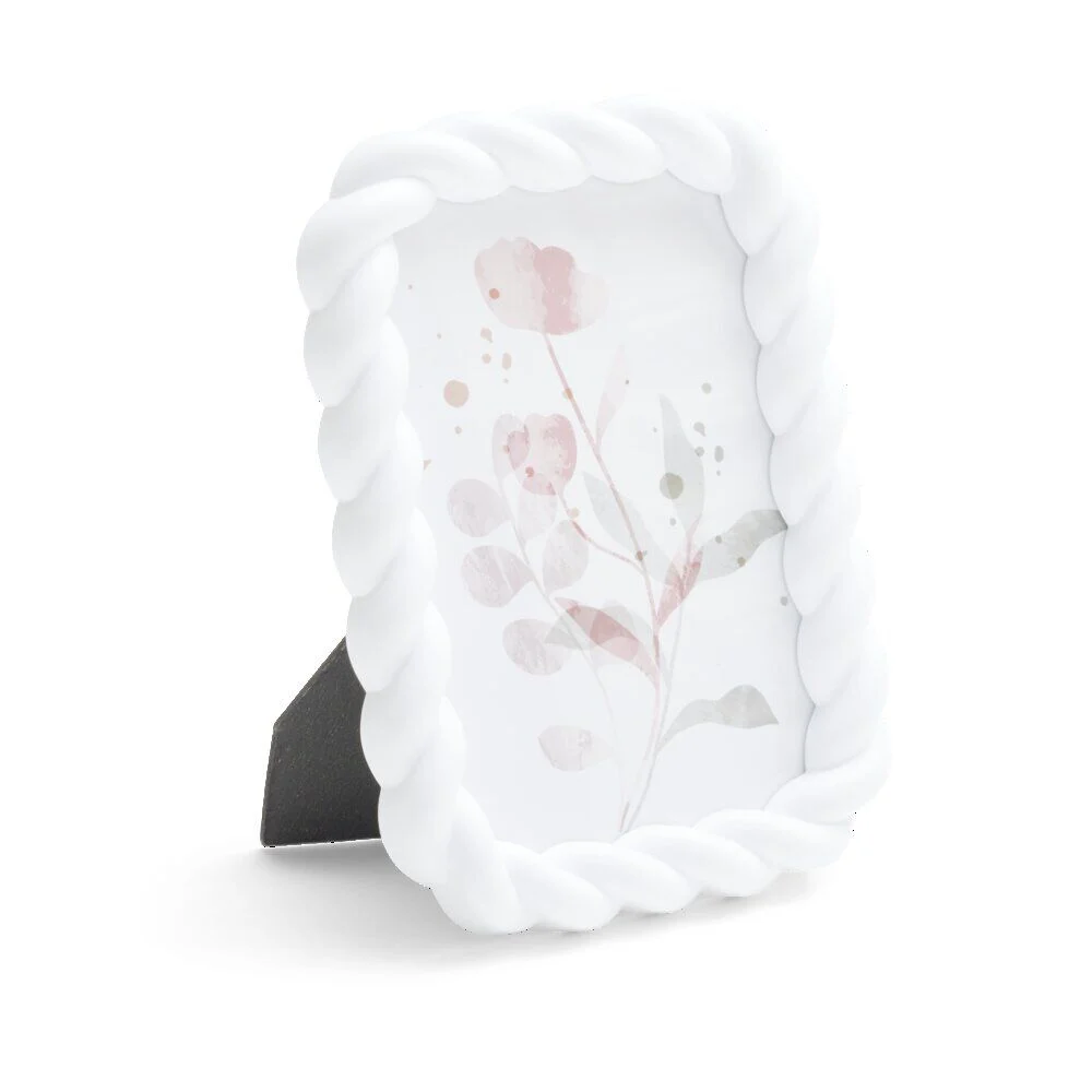 Cadre photo plastique contour torsadé 13x18cm - 4 modèles