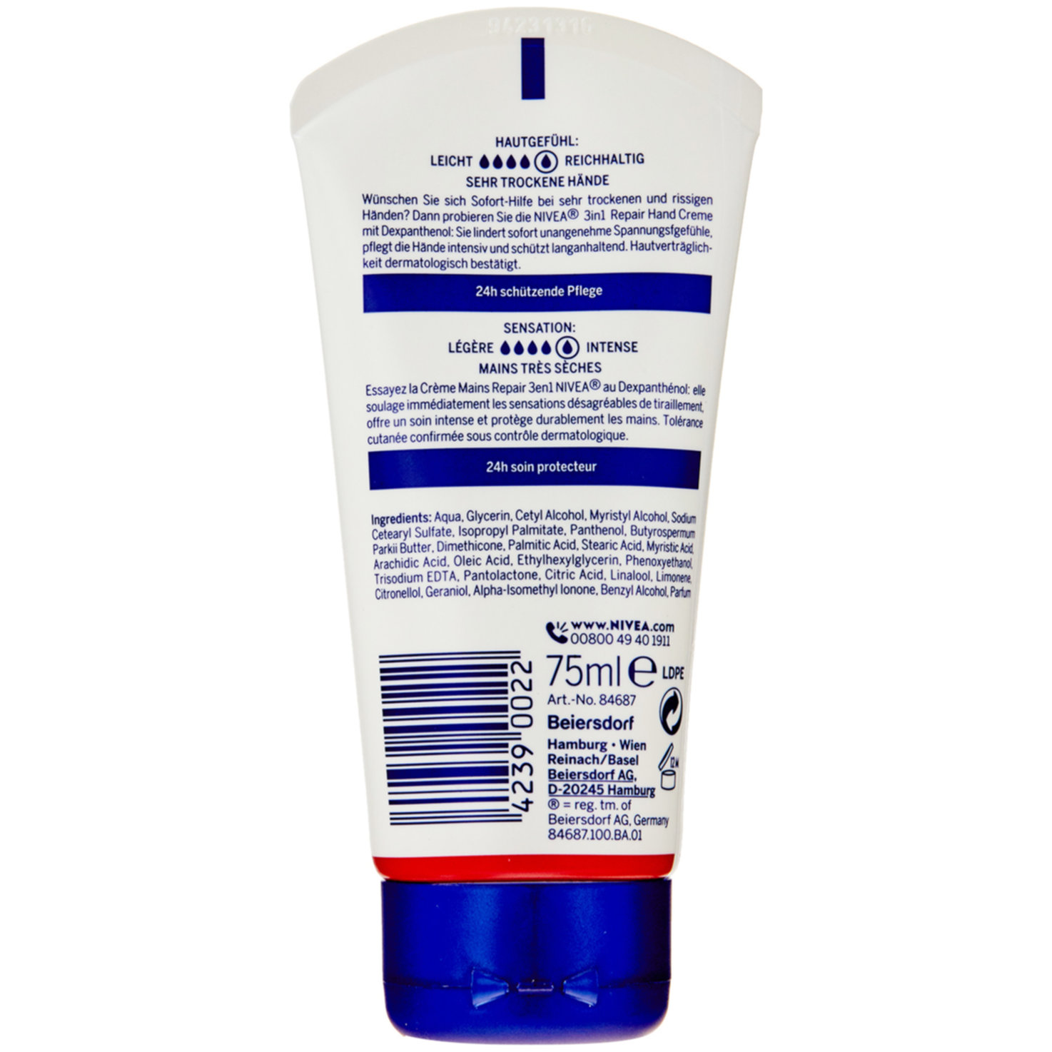 Nivea 3in1 Repair Hand Creme