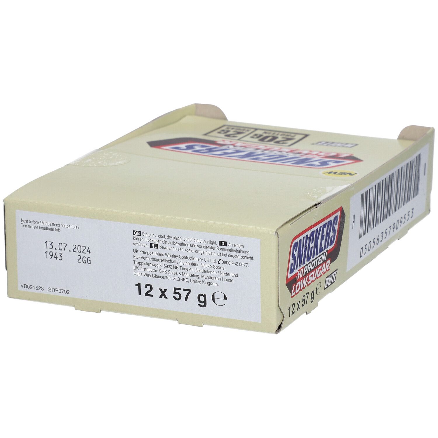 SNICKERS WHITE HIPROTEIN LOW SUGAR