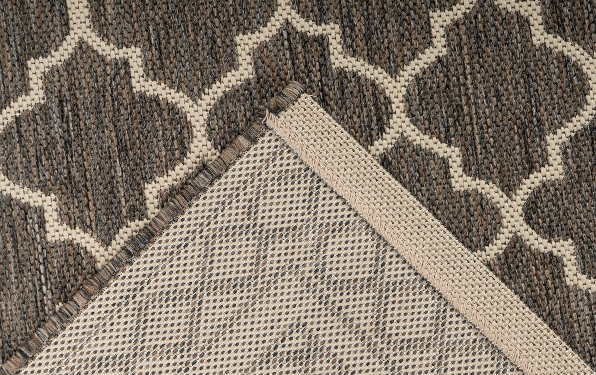 Outdoor-Kurzflorteppich SPLASH 300 - braun-creme - 80x150 cm