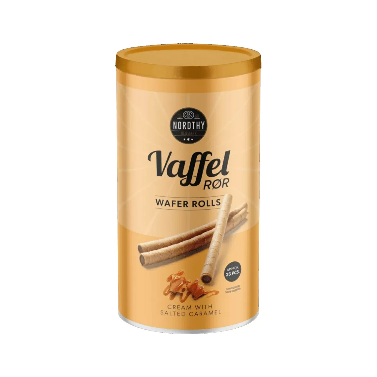 Nordthy Vaffelrør Salted karamel - 250 g