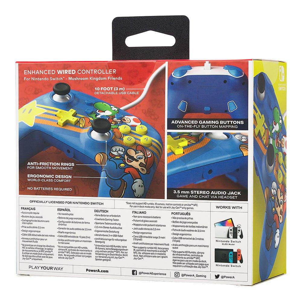 PowerA GAME Switch Wired Controller - Mushroom Kingdom Friends