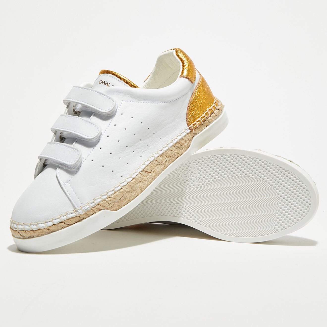 Canal Saint Martin Sneakers en Cuir Wonder curcuma
