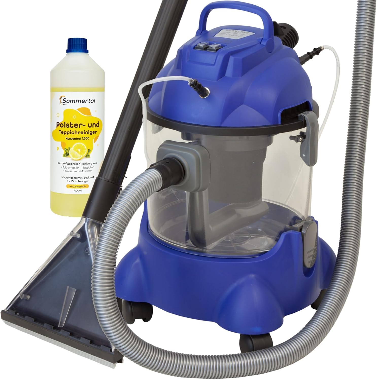 ALBATROS Hydro 7500 Waschsauger + 1L Reiniger – XXL Polsterreiniger Teppichreiniger Nasssauger – 1200 Watt, 20l Volumen, 22 kPa Saugleistung - Note: Sehr Gut