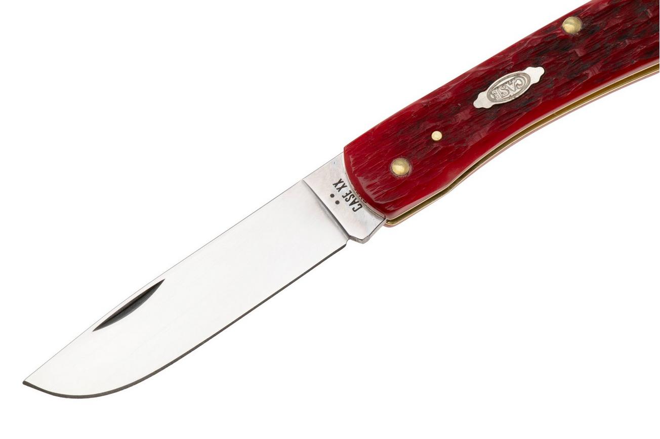 Case Sod Buster Jr Dark Red Bone, Peach Seed Jig, 31945, 6137 CS zakmes