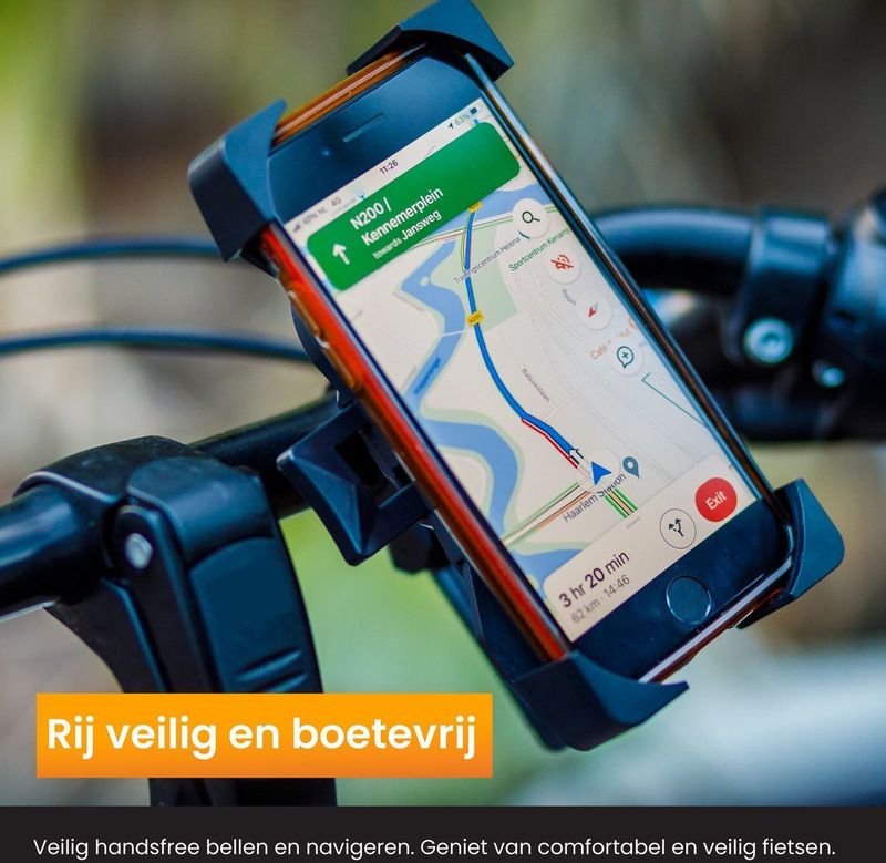 R2B - Telefoonhouder Fiets - Fietshouder - Zwart - Universeel