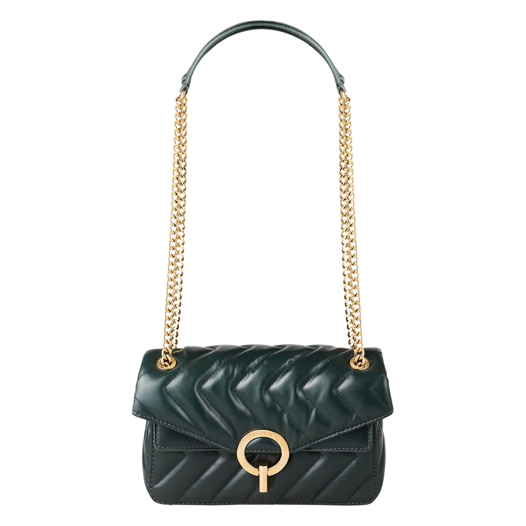 Petit sac en cuir matelassé | Vert