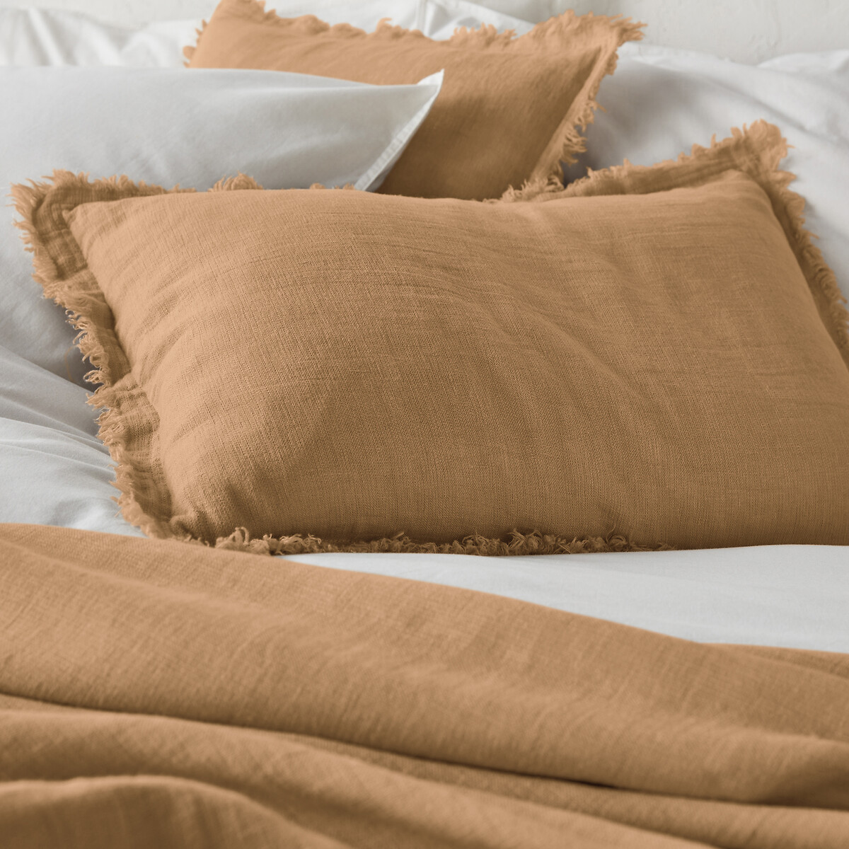 LA REDOUTE INTERIEURS<br>Colcha de linho lavado, Linange