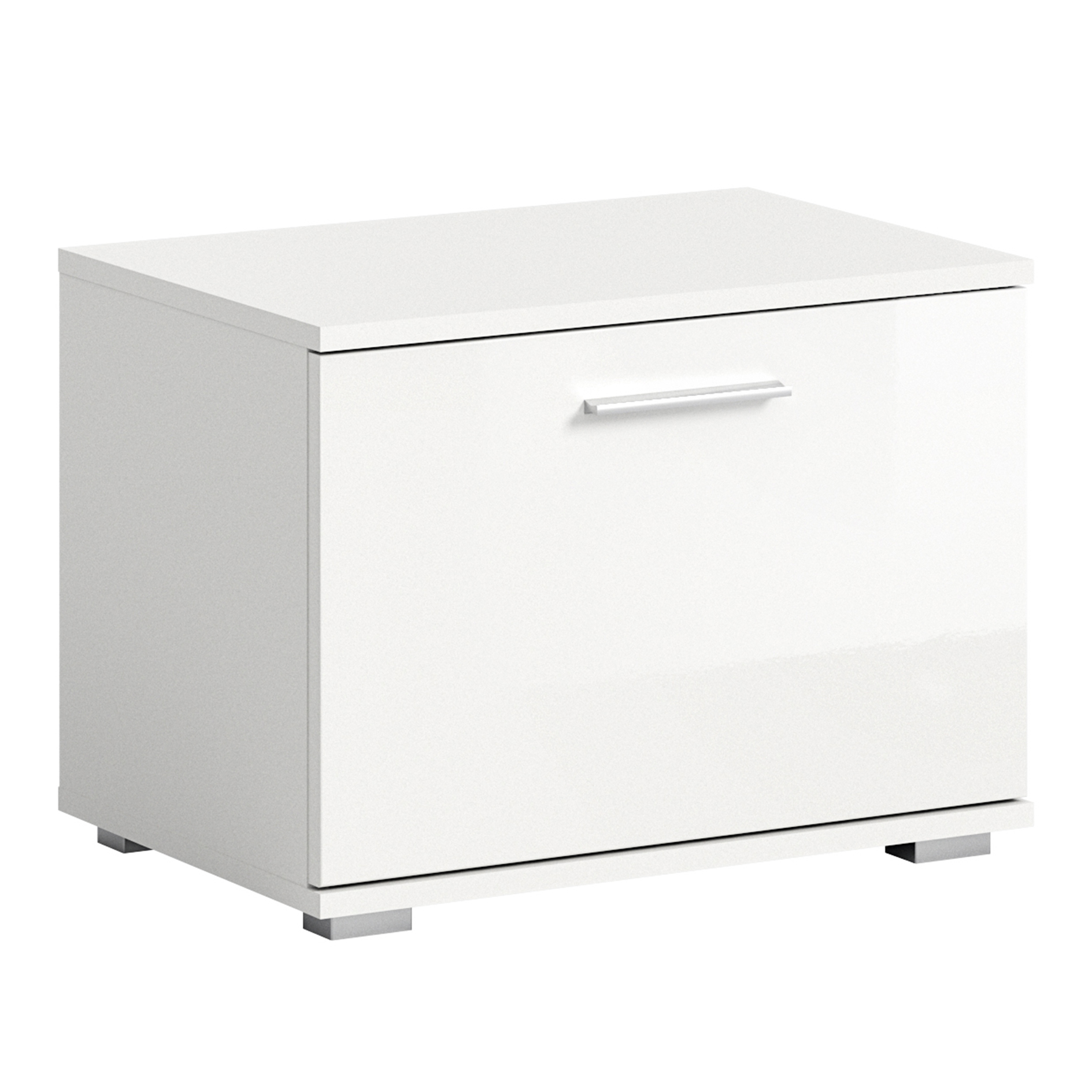 Sitzbank PREGO - weiß Hochglanz-weiß - 55 cm