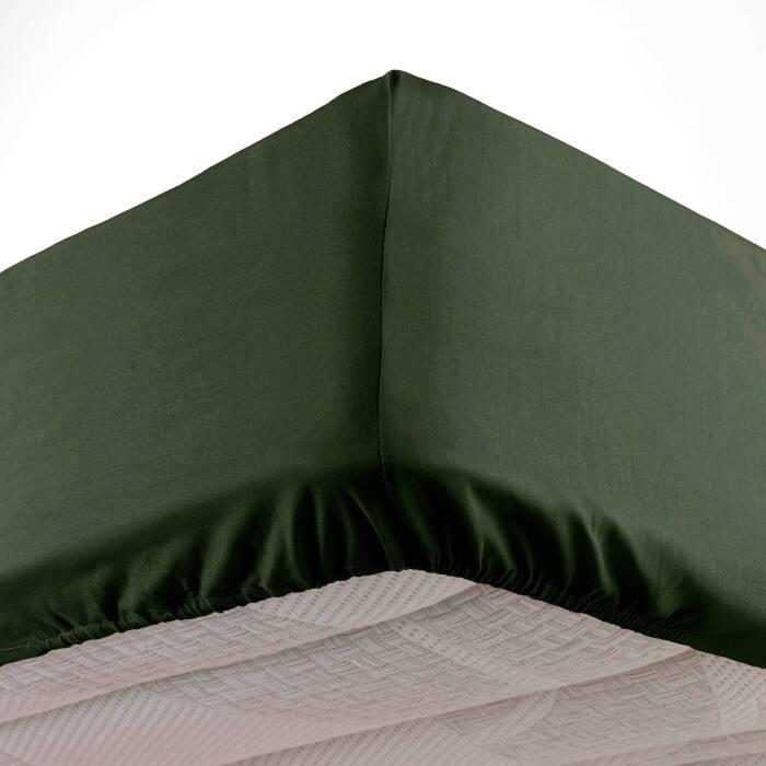 DRAP HOUSSE 90X190CM MICROFIBRE OSCAR KAKI