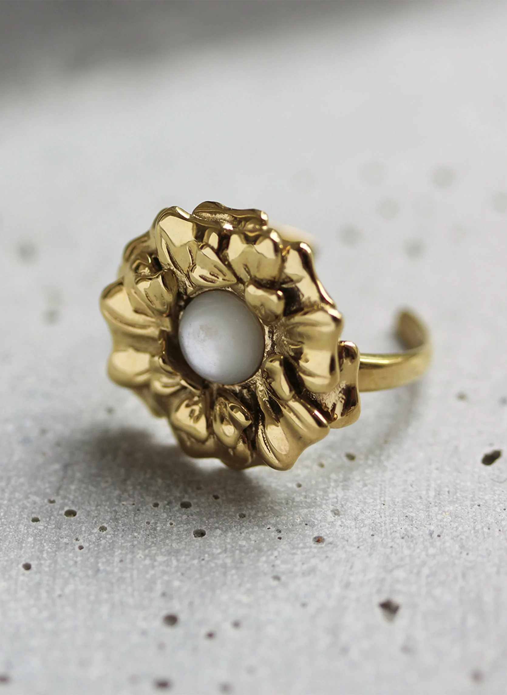ONONIS - Bague large ononis | Blanc