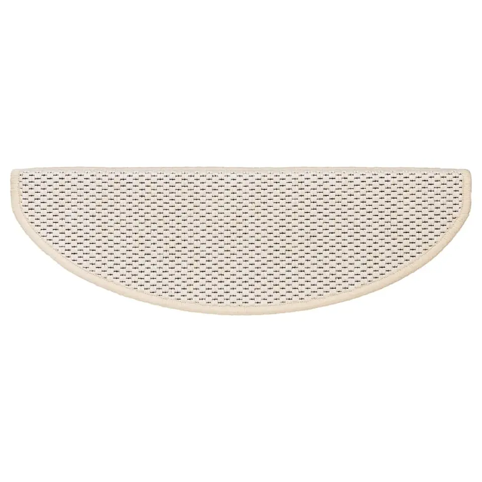 vidaXL - Trapmat - Crème - Stof - 65 x 21 x 4 cm - 15 stuks