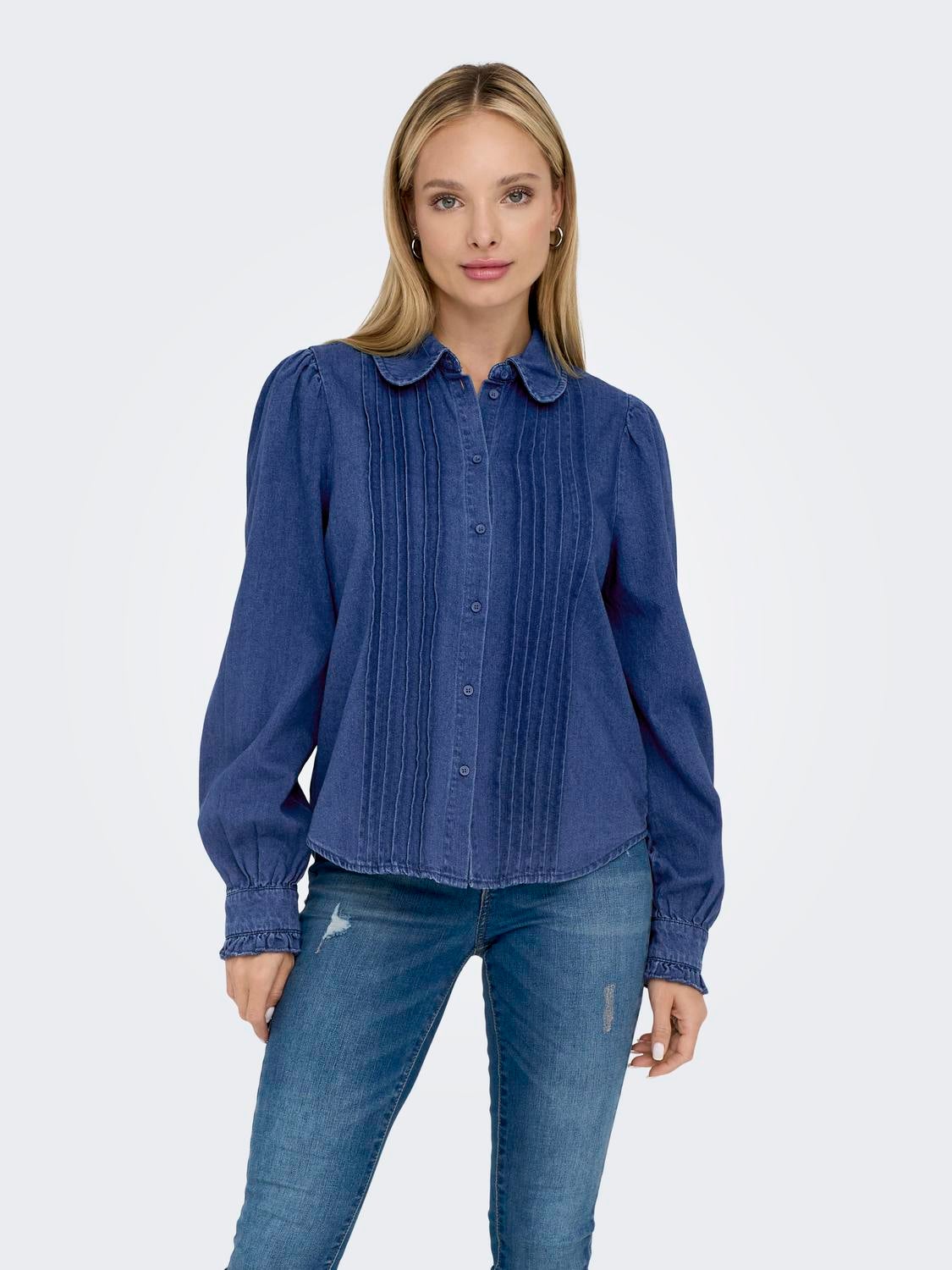 ONLTERESA Jeanshemd Medium Blue Denim