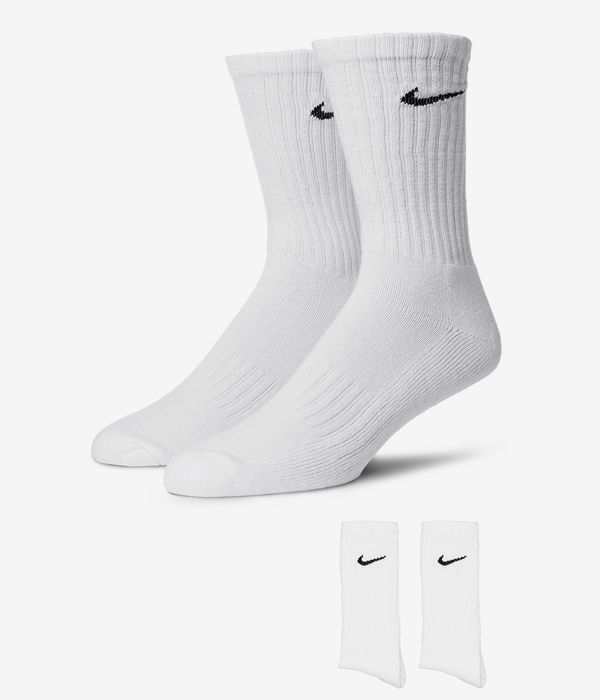 Nike SB Cushion Socken (white black) 3er Pack