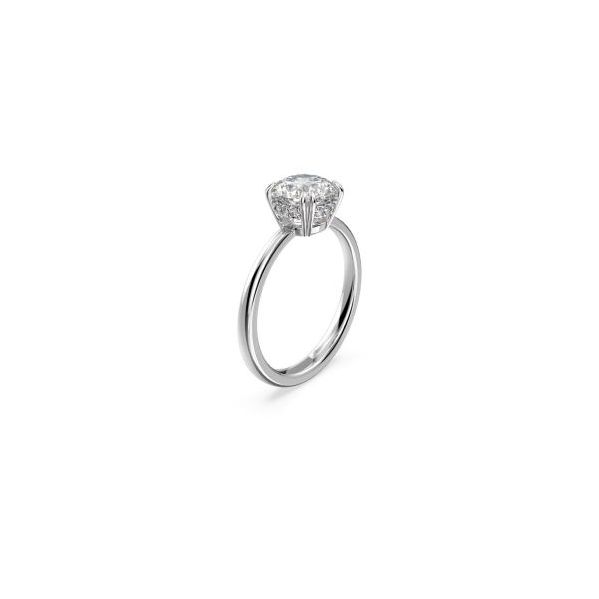 Swarovski Anel Cocktail Constella Lapidação Redonda Branco Lacado a Ródio 60