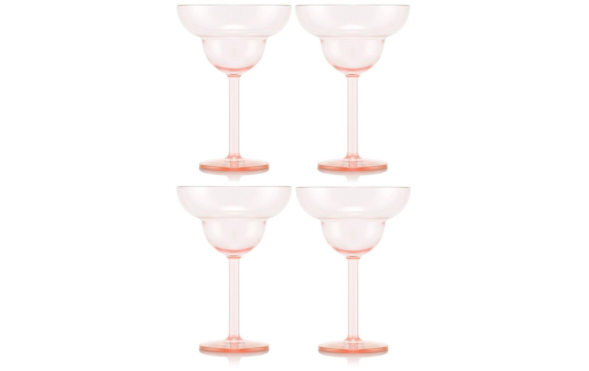 Outdoor-Martiniglas Oktett 250 ml, Rosa, 4 StückMargaritagläser Set für Unterwegs