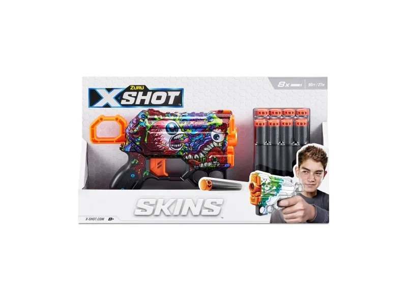 X-Shot Skins Menace Dart Blaster (8 Darts)