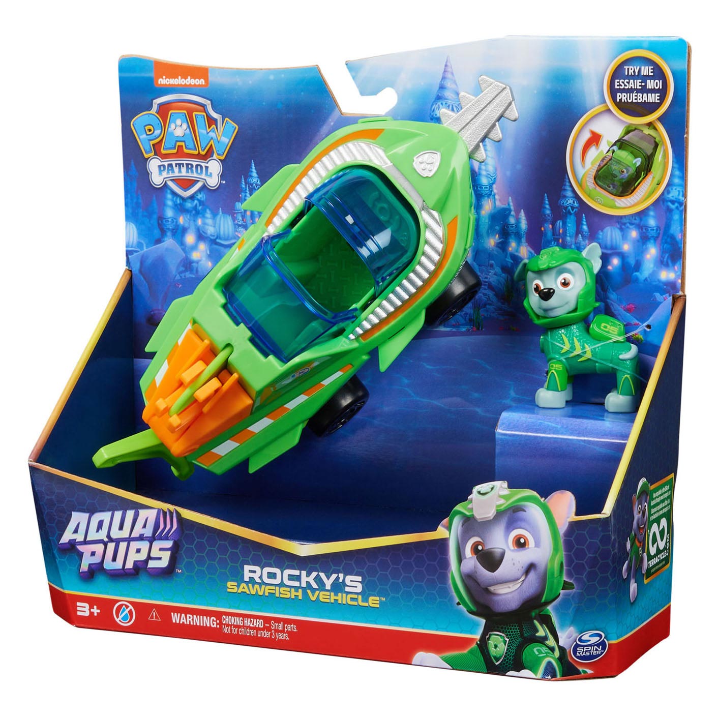 PAW Patrol Aqua Pups Rocky Deluxe Voertuig