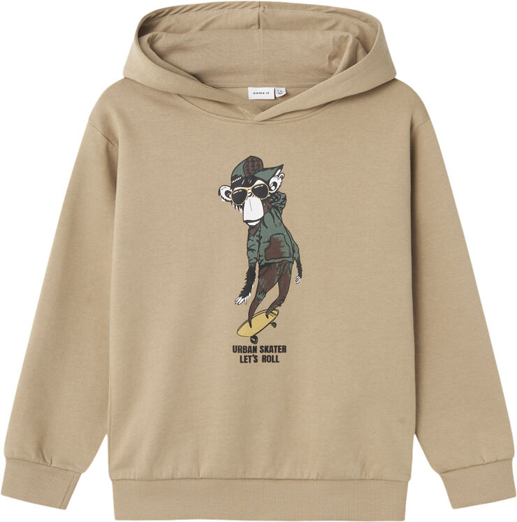 Name It NKMRENMA LS NREG SWEAT WH BRU Weathered teak