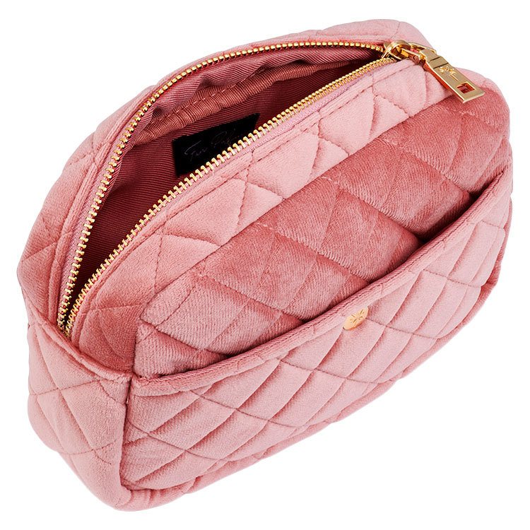 Fan Palm Beauty Bag Rose Velvet Large