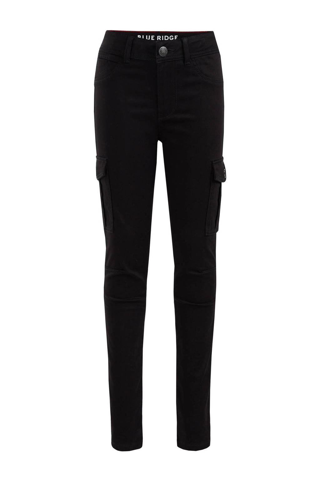 WE Fashion super skinny cargobroek zwart 28 inch