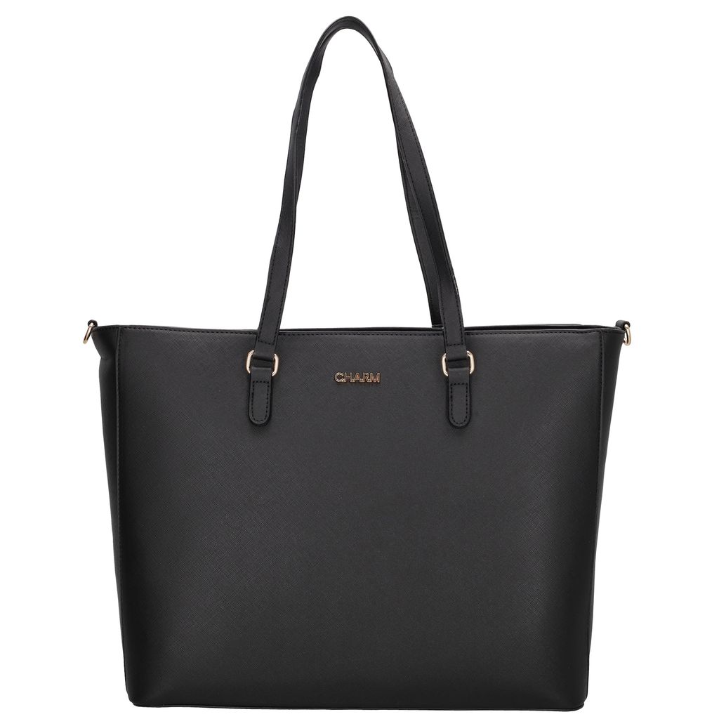 Charm London Birmingham Shopper 15,6 Inch Zwart