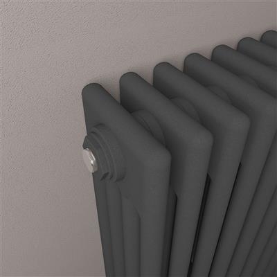 Eastbrook Rivassa 4 koloms radiator 135x30cm staal 1633W antraciet