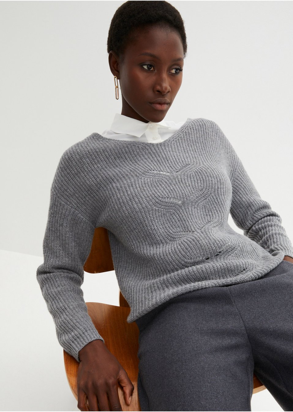 Pull à teneur en laine