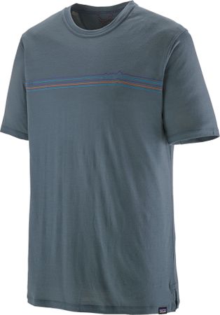 CAP COOL Herren-Merino-Kurzarmshirt  utility blue (fitz roy fader)  XXL