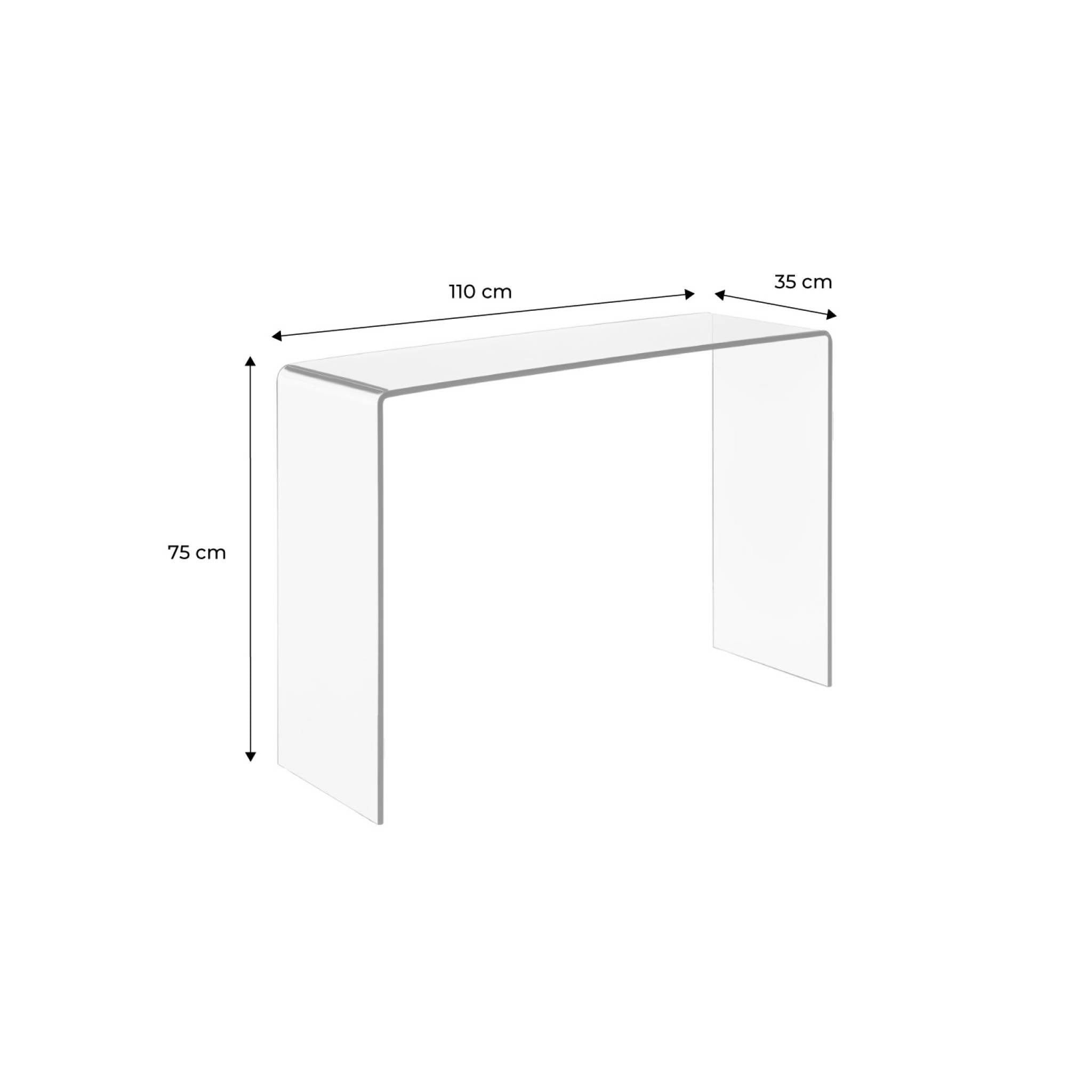 sweeek - Sidetable gehard glas