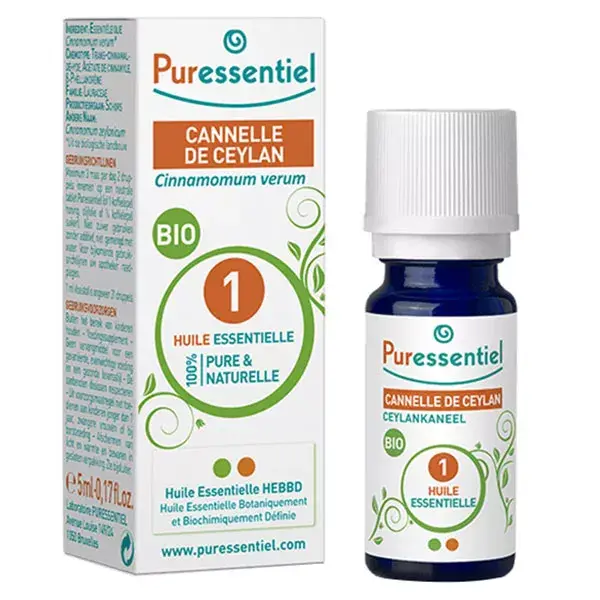 Óleo Essencial de Canela do Ceilão Orgânica Puressentiel 5ml