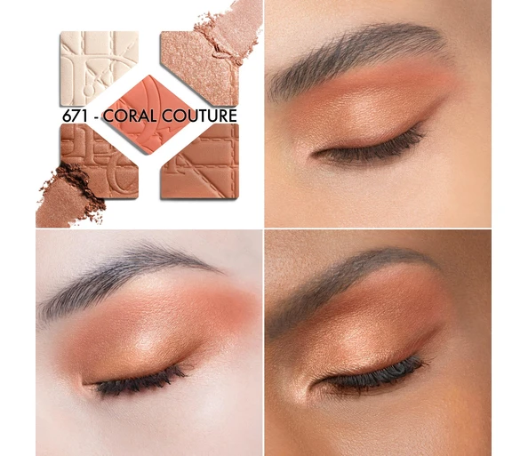 DIOR Diorshow 5 Couleurs Cannage Limitierte Edition671 Coral Couture