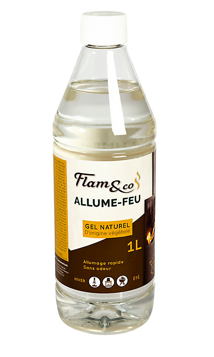 Allume feu gel naturel Flam & Co à la betterave à sucre