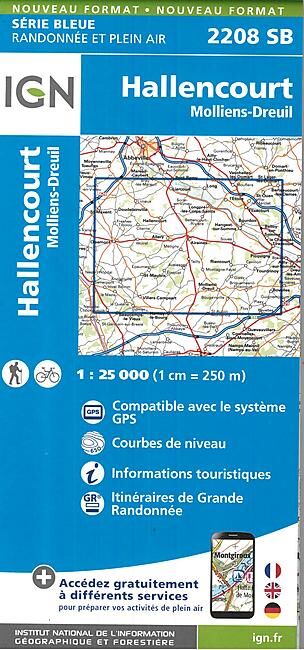 IGN - 2208 SB HALLENCOURT 1 25 000