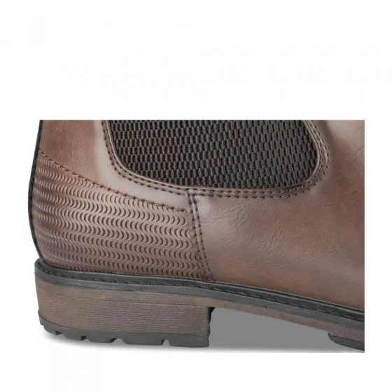 Bottines COGNAC DENIM SIDE