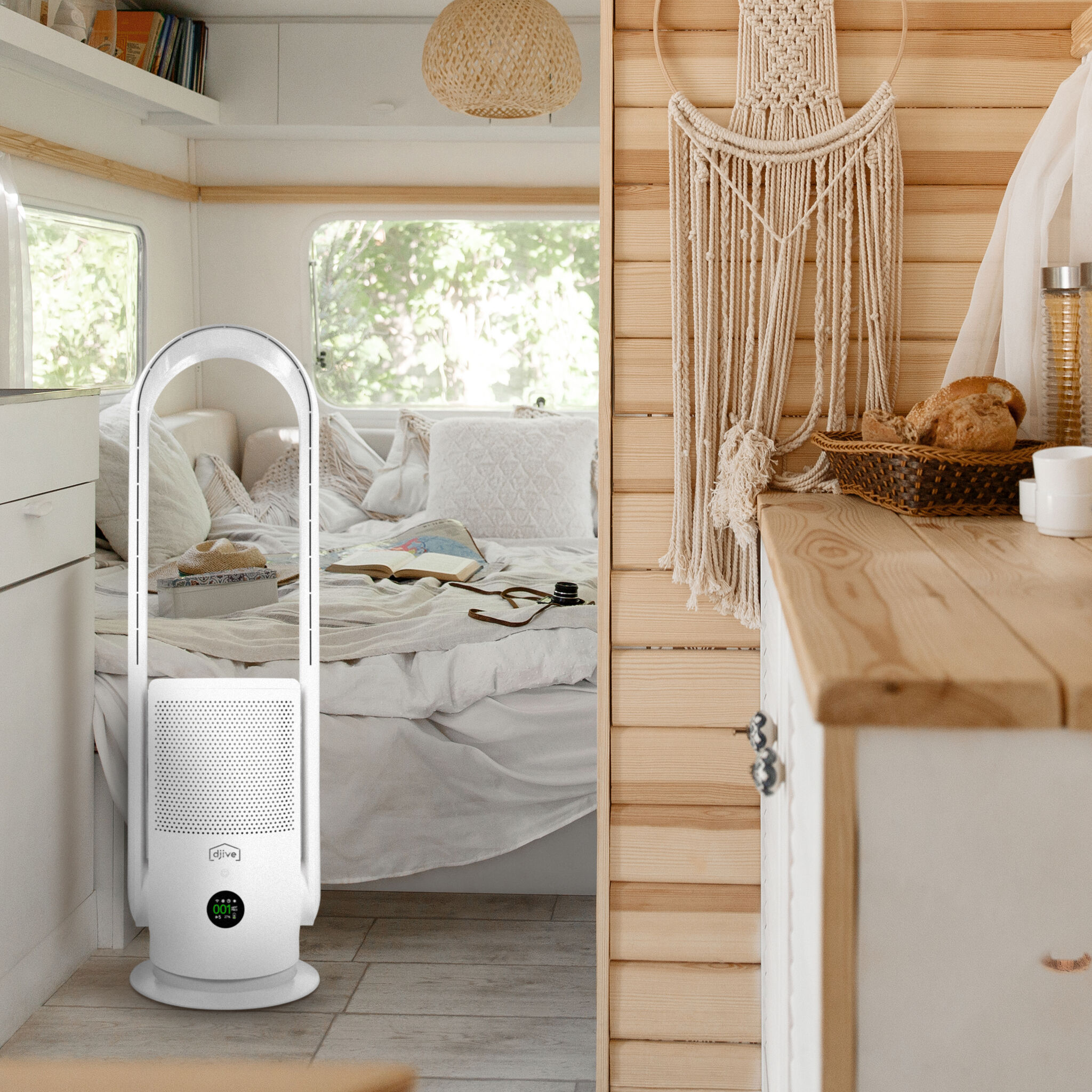 djive Flowmate ARC Portable 2in1 cordless battery fan & air purifier
