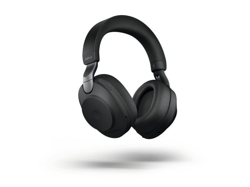 Jabra Headset Evolve2 85 Duo UC Schwarz, USB-C, inkl. Lades Jabra Blueooth Headset mit Active Noise Cancelling