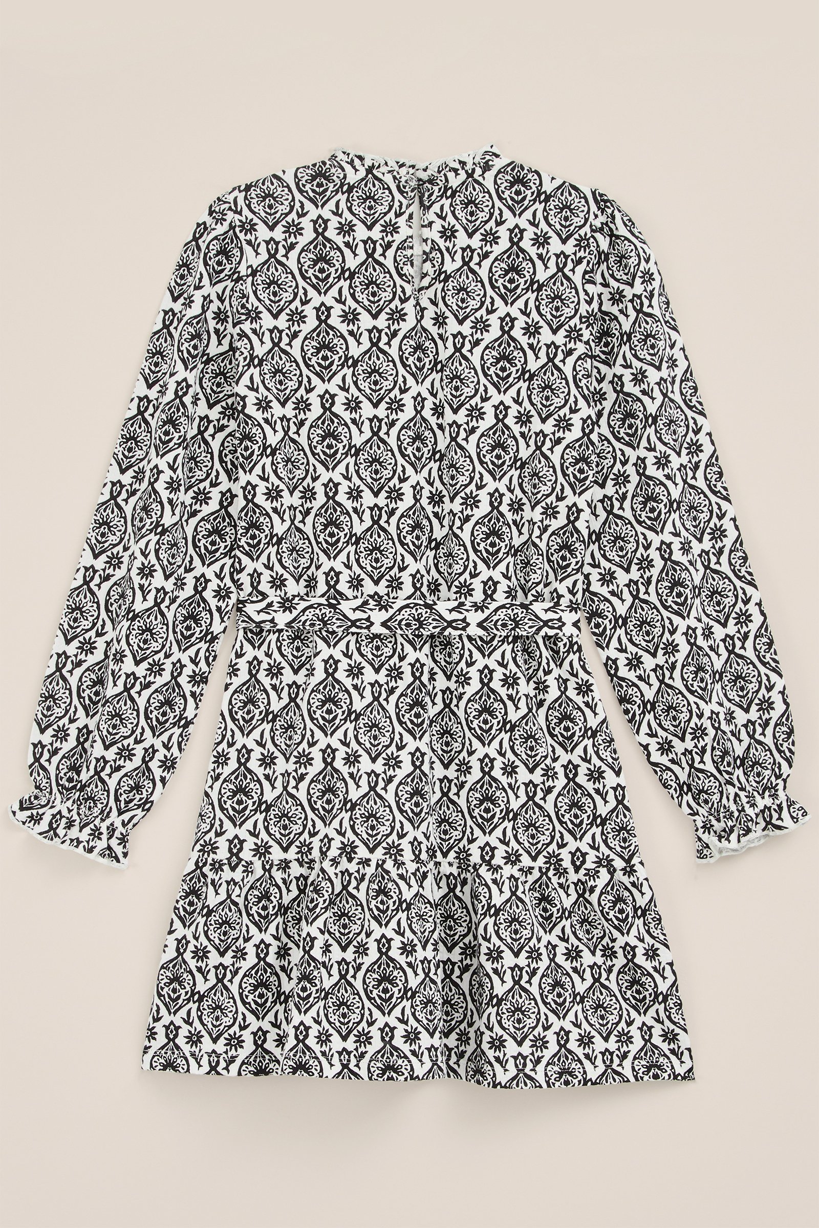 Meisjes jurk met dessin WE Fashion Wit