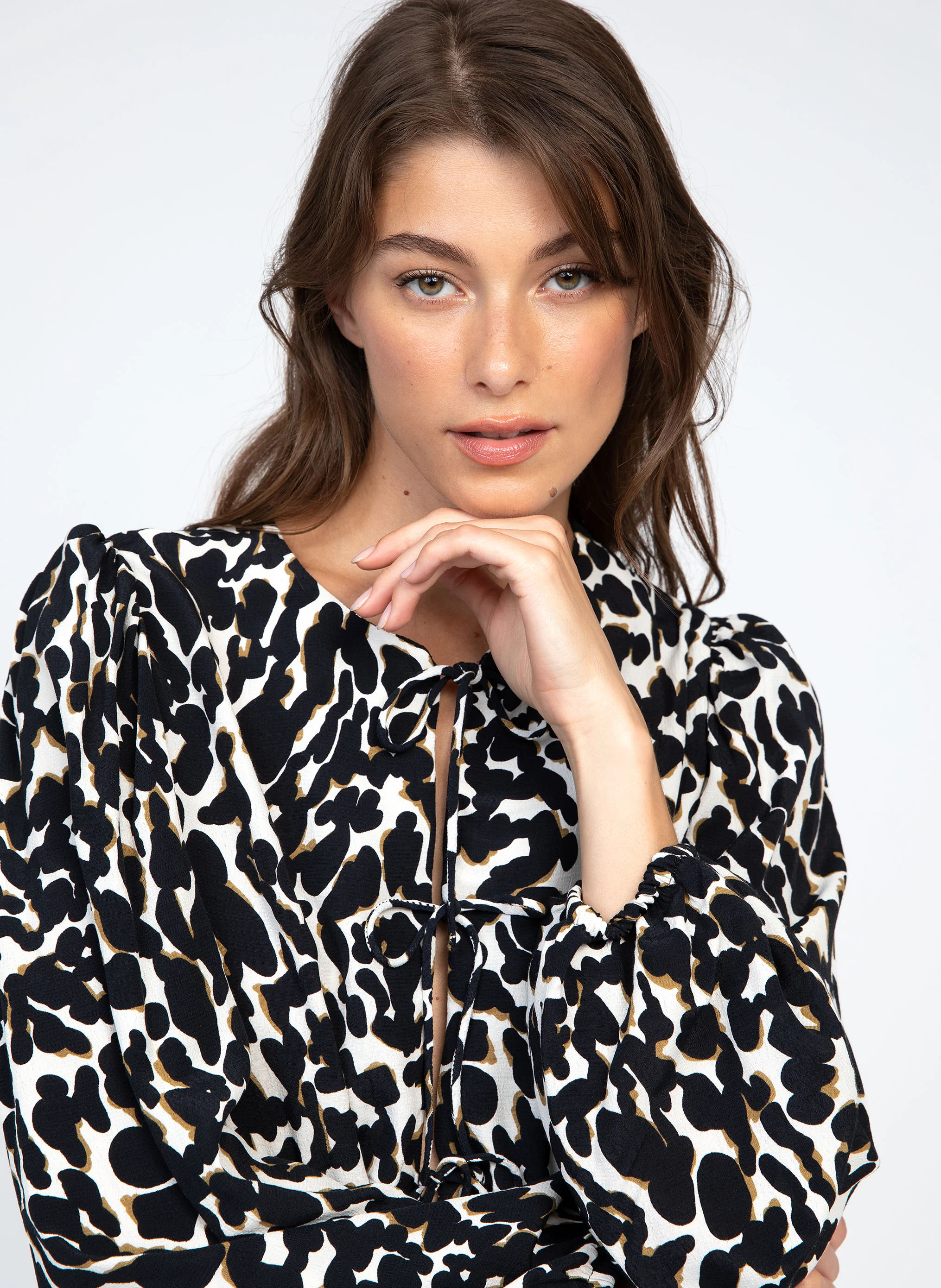 KAVELY - Blouse droite imprimée | Multicolore