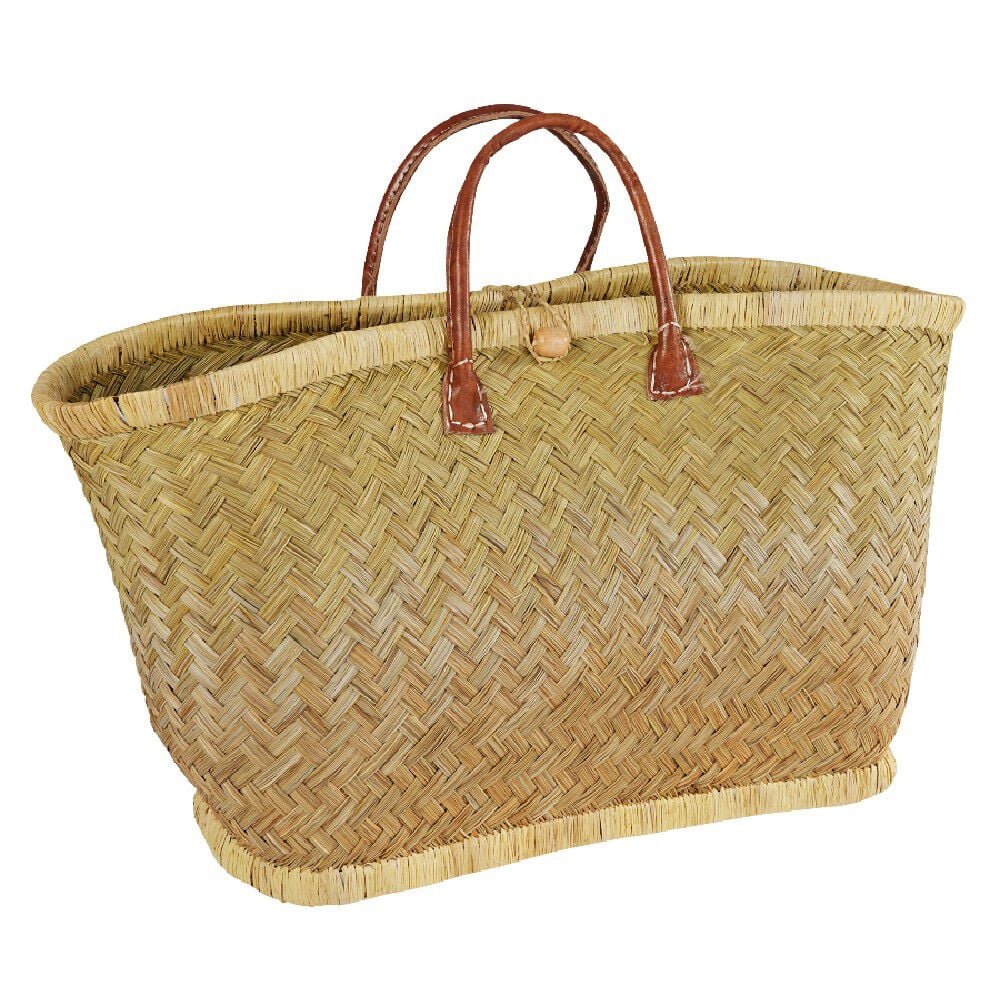 Panier de plage en fibre naturelle