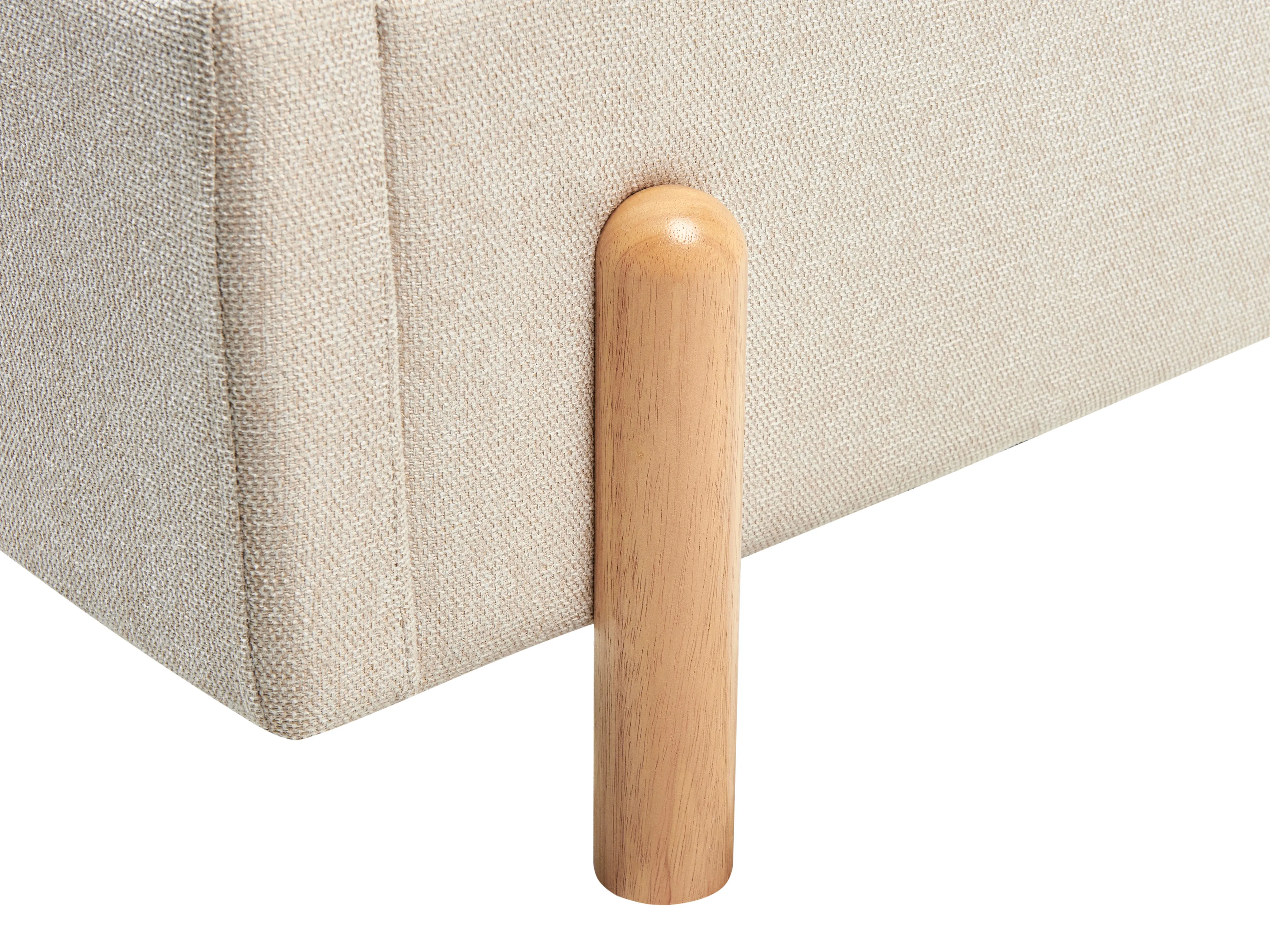 Kinderbed Stof ANET 90 x 200 cm Beige