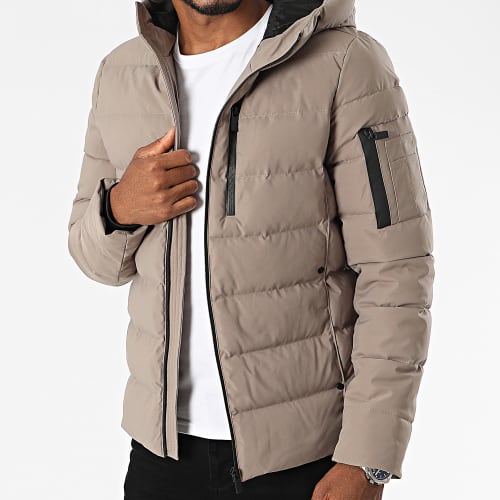 Doudoune Capuche Beige