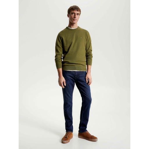 Tommy Hilfiger Pima Pullover, Grøn, M
