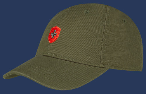 Promotion Baseballcap Baumwolle, Darkarmy/Red/Anthracite