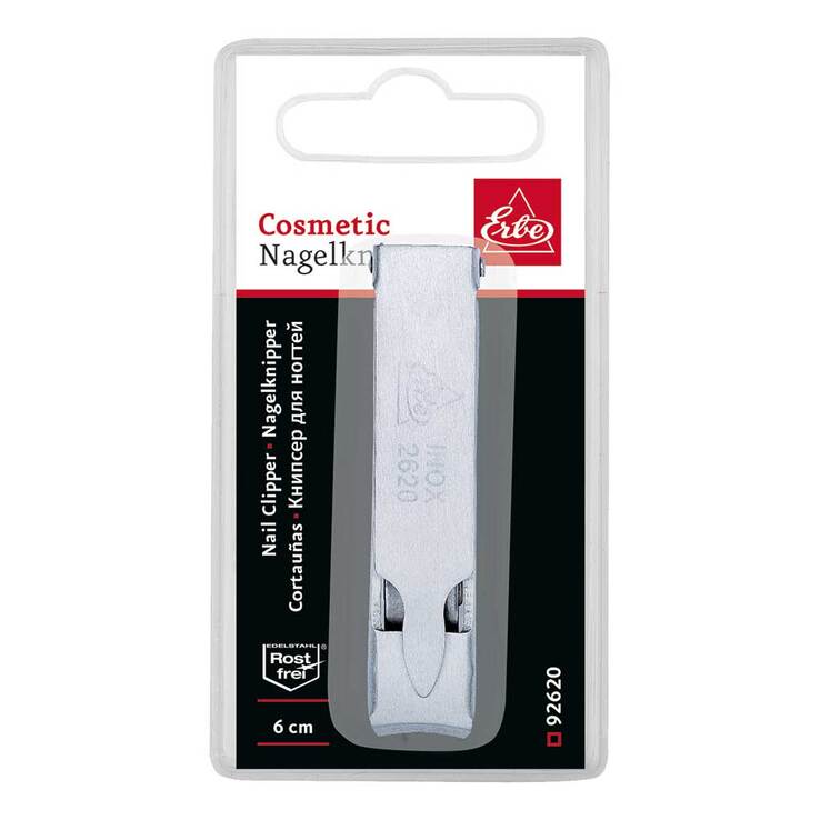 Erbe Nagelknipser 6,5 cm rostfrei mattiert, 1 St