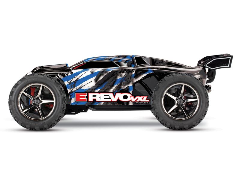 Traxxas Truggy E-Revo VXL 4WD Blau, RTR, 1:16 Brushless Offroad Modell im Massstab 1:16
