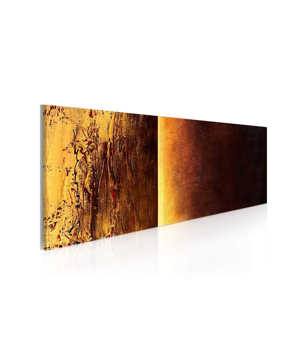 Paris Prix - Tableau Peint à La Main deux Textures 40x100cm