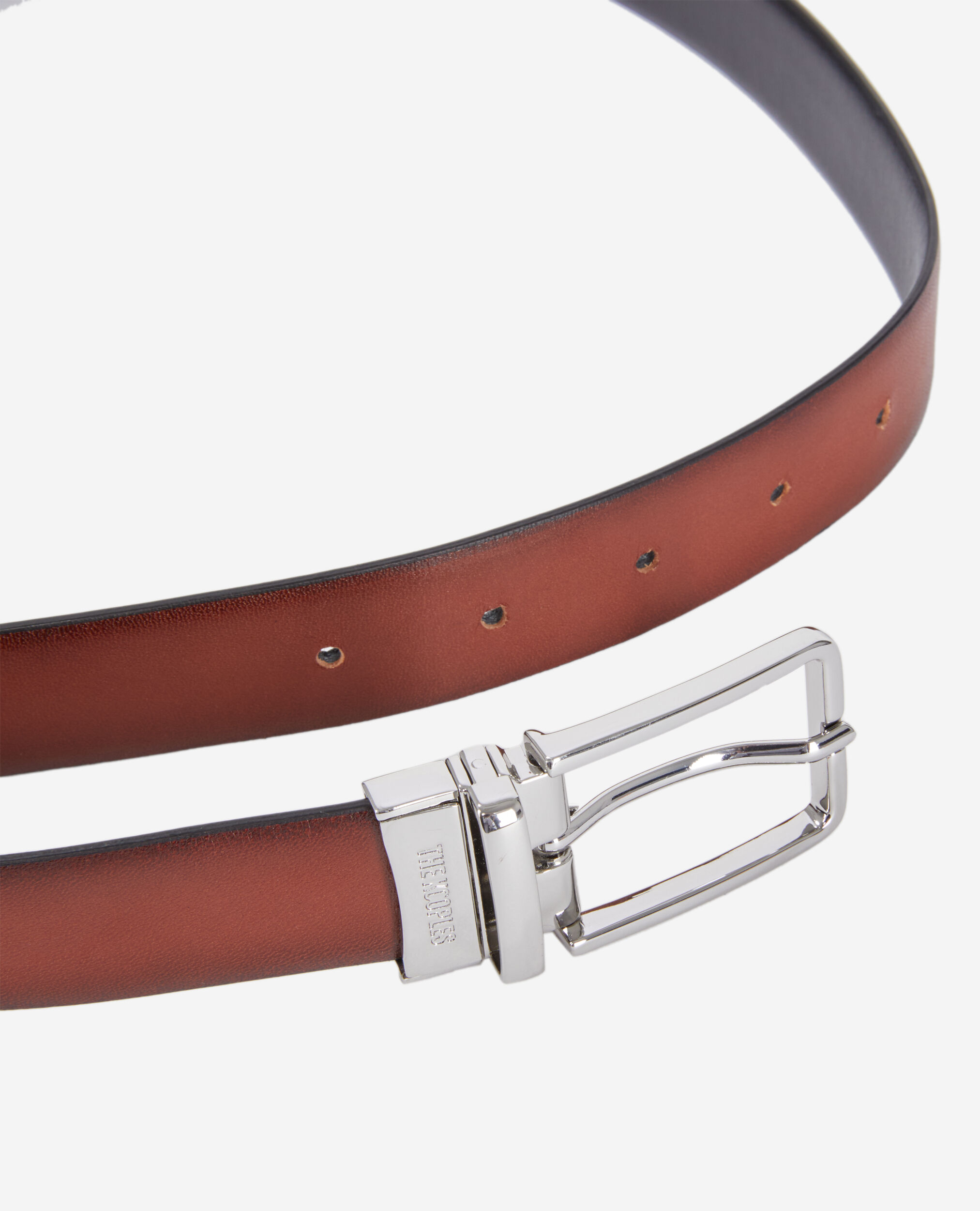 Ceinture cuir bicolore réversible