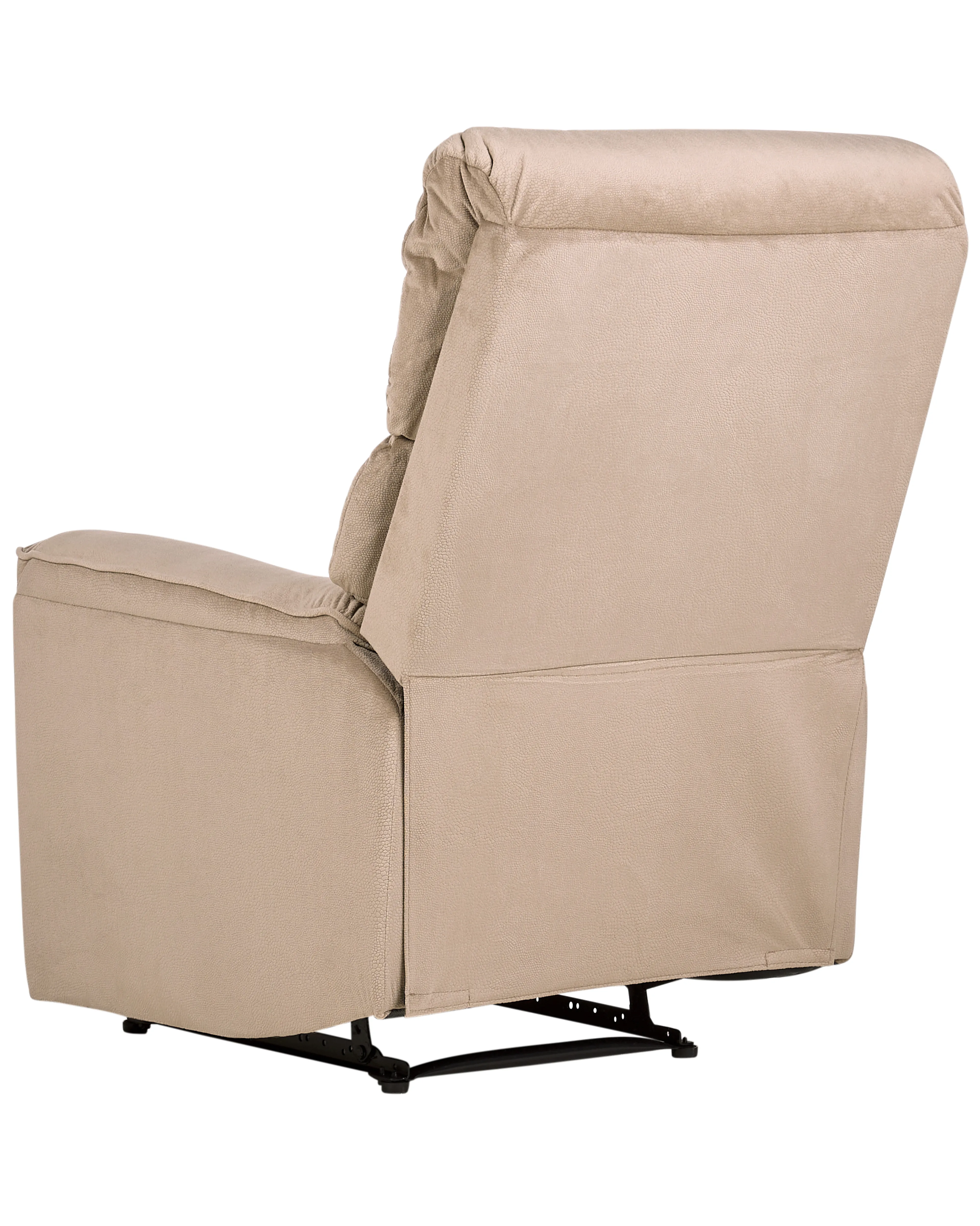 Relaxfauteuil EVERTON inclusief voetensteun Stof Lichtbruin