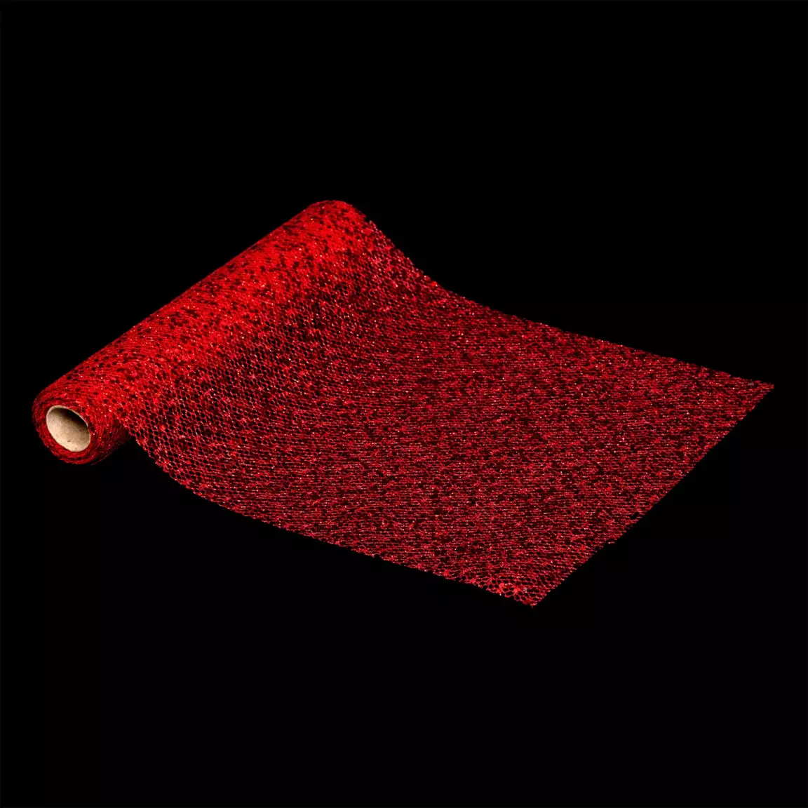Chemin de table Noël (300 x 28 cm) Mesh sequins Rouge